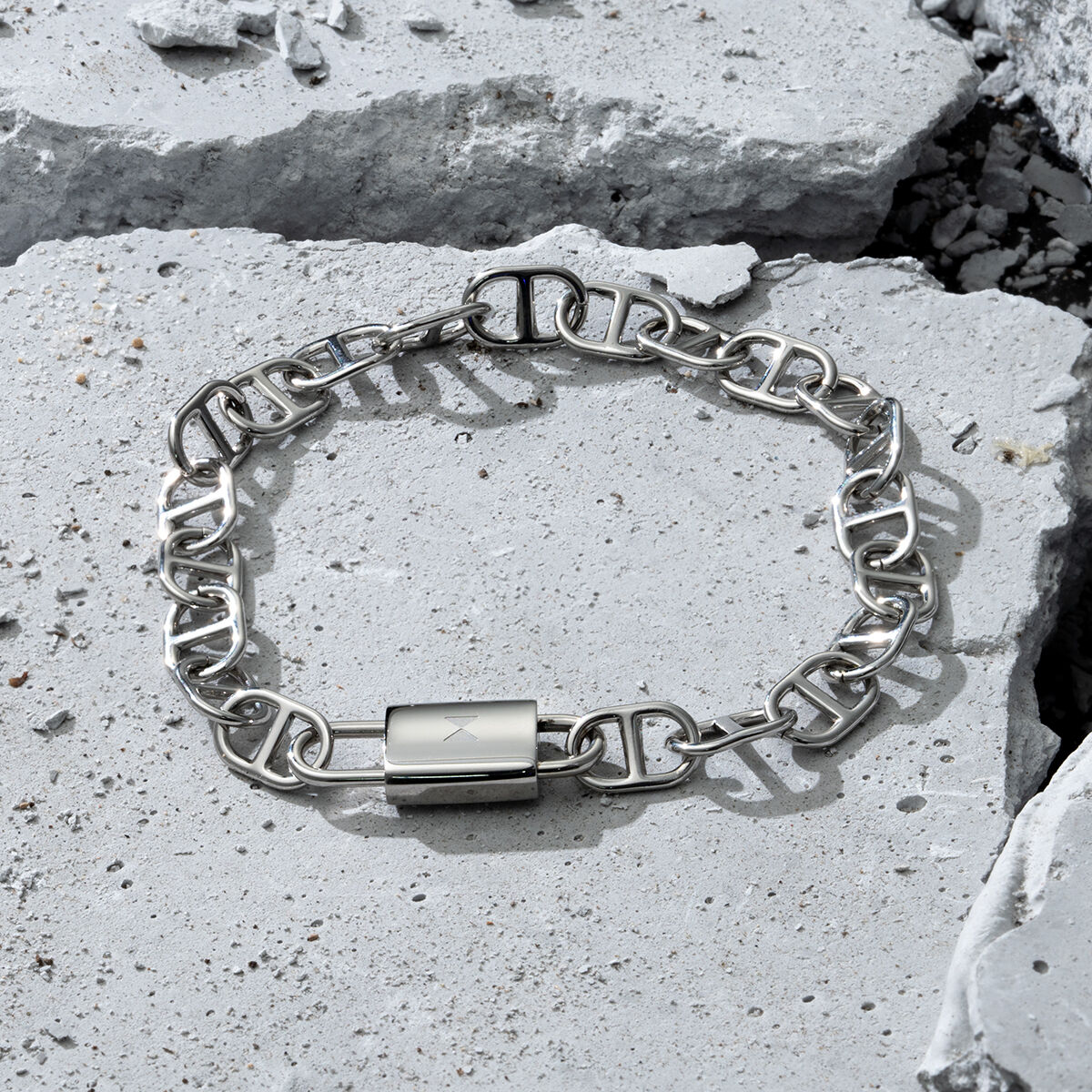 Lex & Lu Sterling Silver 6.5mm Flat Anchor Chain Bracelet or Necklace | Lex  & Lu